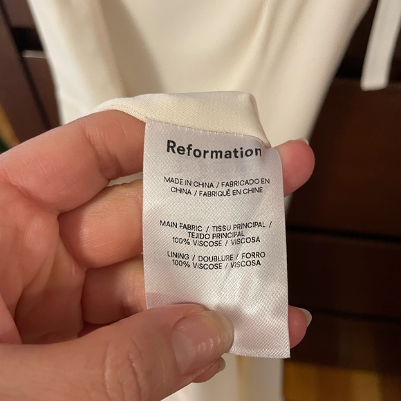 ❗️LAST OFFER❗️Reformation Besse Dress in Ivory size 6 - Picture 5 of 6